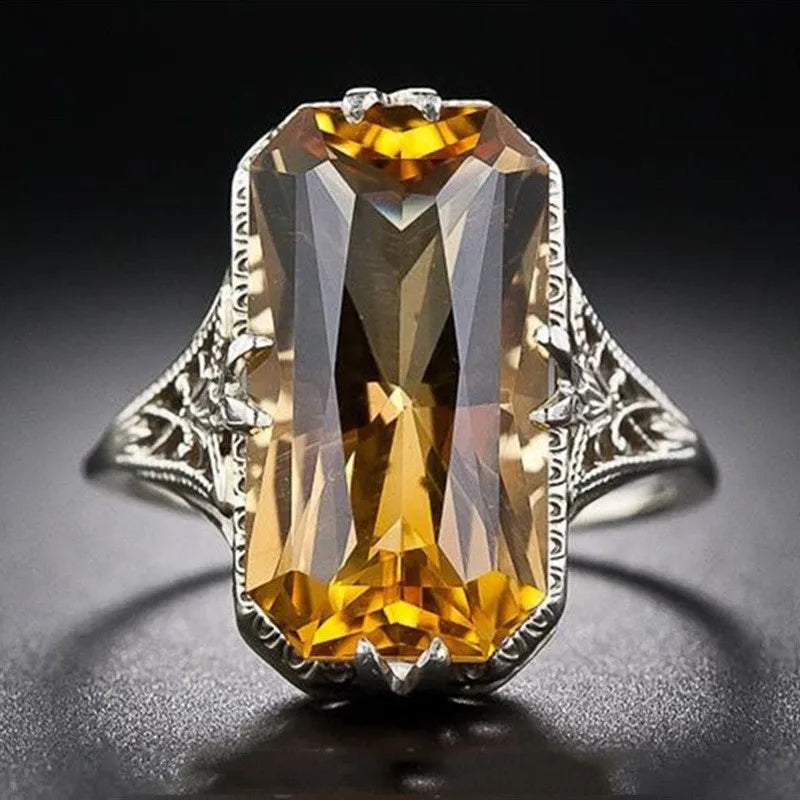 Taro Crystal Rose Gold Color Ring
