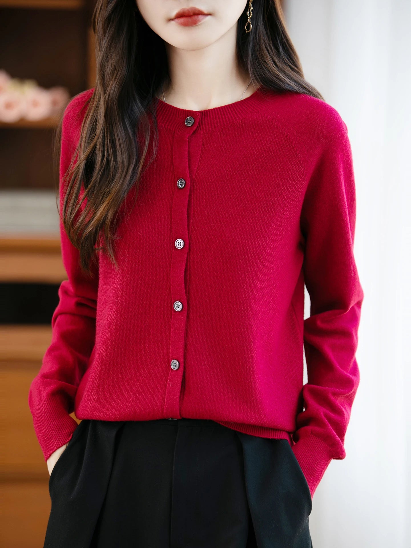 Wool Long Sleeve Sweater