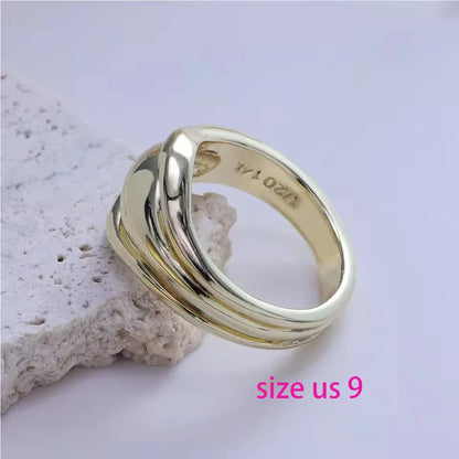 925 Sterling Silver Geometry Crystal Ring