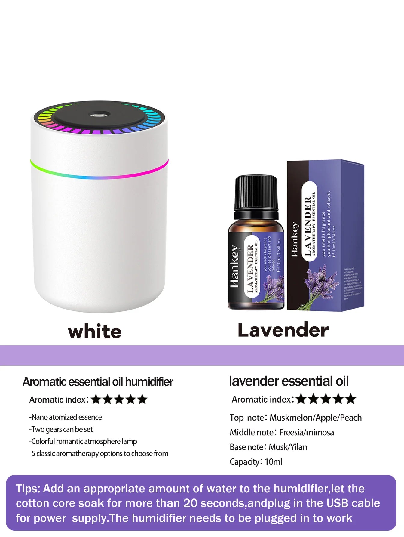 180ml diffuser Humidifier Aromatherapy essential oil