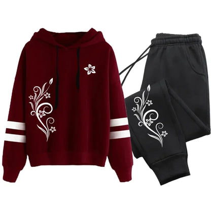 Outdoor Autumn Winter Hoodies Casual Stripe Sweatshirt Jogging