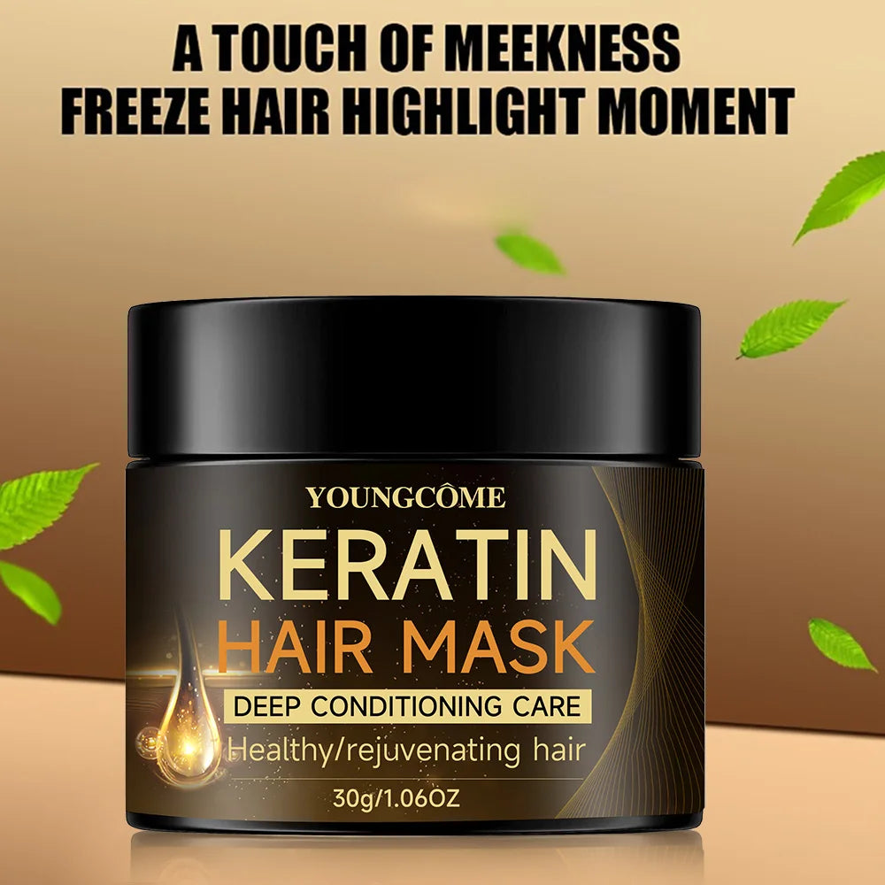 Keratin Hair Mask Moisturizer Conditioner Soft Smooth Frizz Damaged Hair