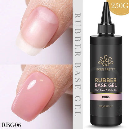 250g Pure Black White Color Gel Nail Polish Jelly Nude Gel