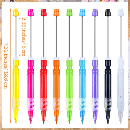 10-100Pcs Beaded Pencil HB Writing Beaded Pencil