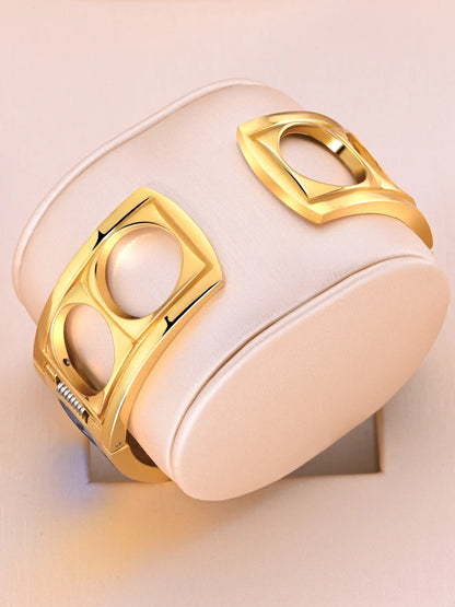 Adjustable Ring Bracelet a Minimalist Distinctive Quartz Watch