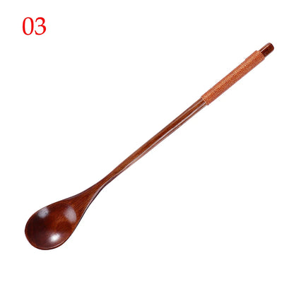 1Pc Wooden Spoon for Eating Mixing Stirring Cooking