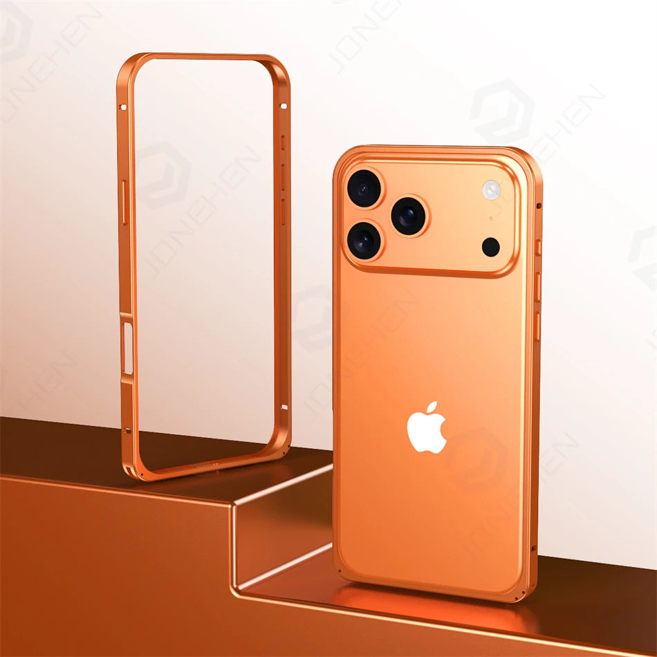 Light Aluminum Metal Frame Thin Case Bumper For iPhone 17  Max Alloy Titanium Protect Back