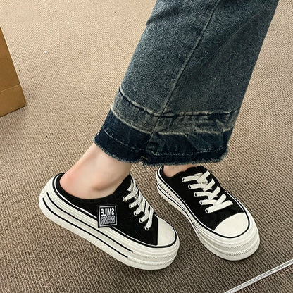 Thick Canvas Bottom Sneakers