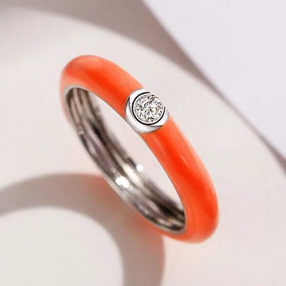 DANA Colorful Dragon Circle CZ Ring