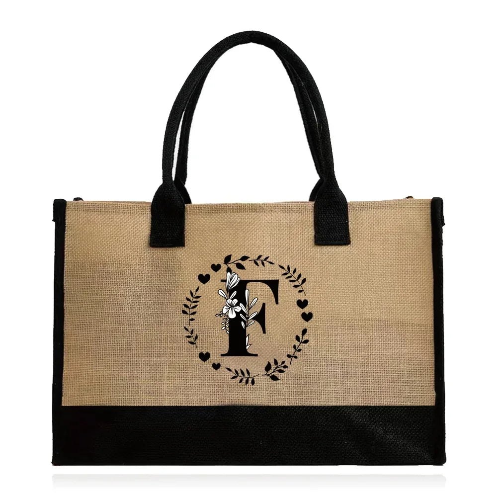 Large Capacity Grocery Letter Pattern Bags