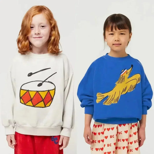 Sweatshirts Long Sleeve Tops Cartoon Baby Hoodies