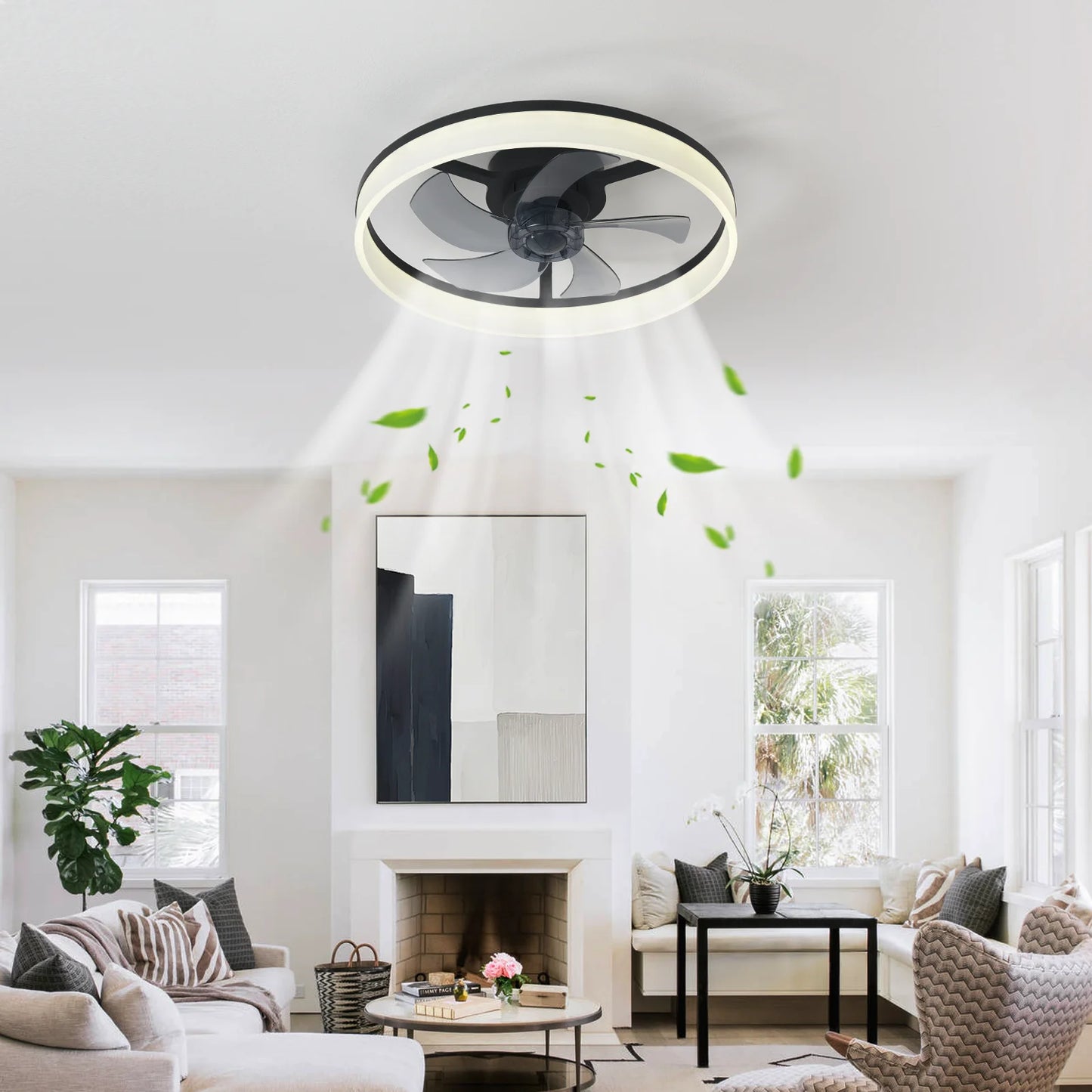 Ceiling Fan (With Lighting) Silent LED Dimmable Ceiling Fan