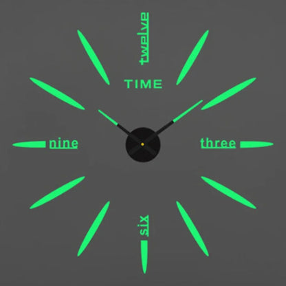 Large 3D Wall Clock Luminous Classic Wall Clocks