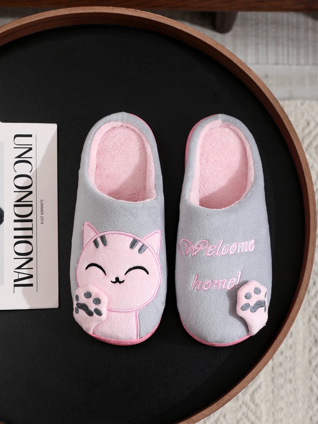 Home Open-Toe Cross Slippers