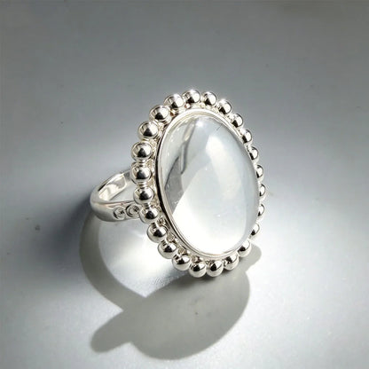 925 Sterling Silver Big Balls Finger Open Vintage Handmade Ring