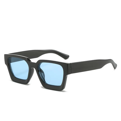 Square Luxury Retro Green Brand Designer Sun Glasses