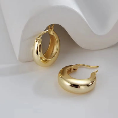 925 Sterling Silver Frosting Hoop Crossing Line Hollow Out Earrings