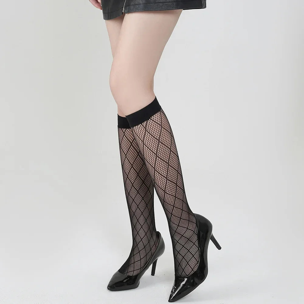 Sexy Fishnet Transparent Knee High Socks