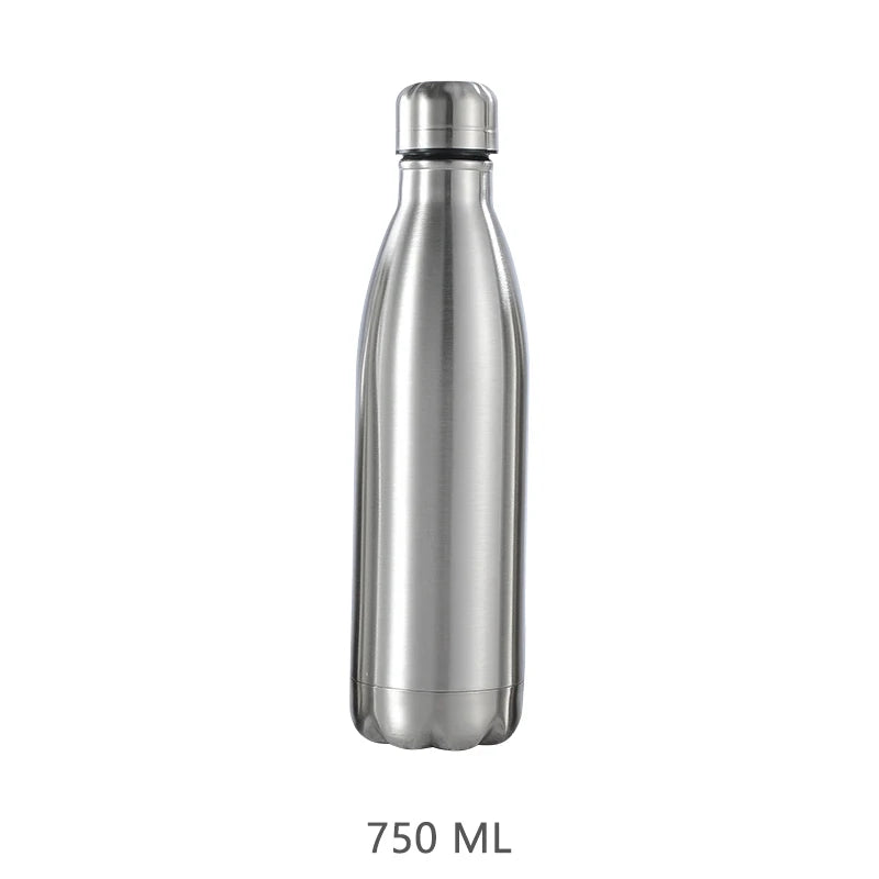 Stainless Steel Water 1 Liter  500 750 1000ml Bottles
