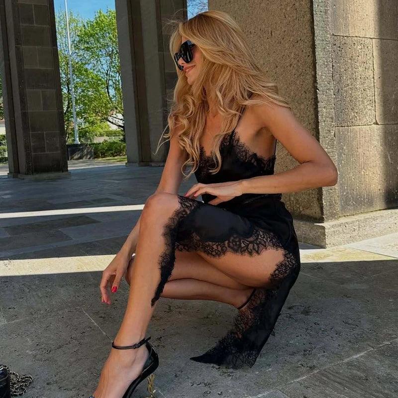 Slip Backless Short Satin Sexy Dress