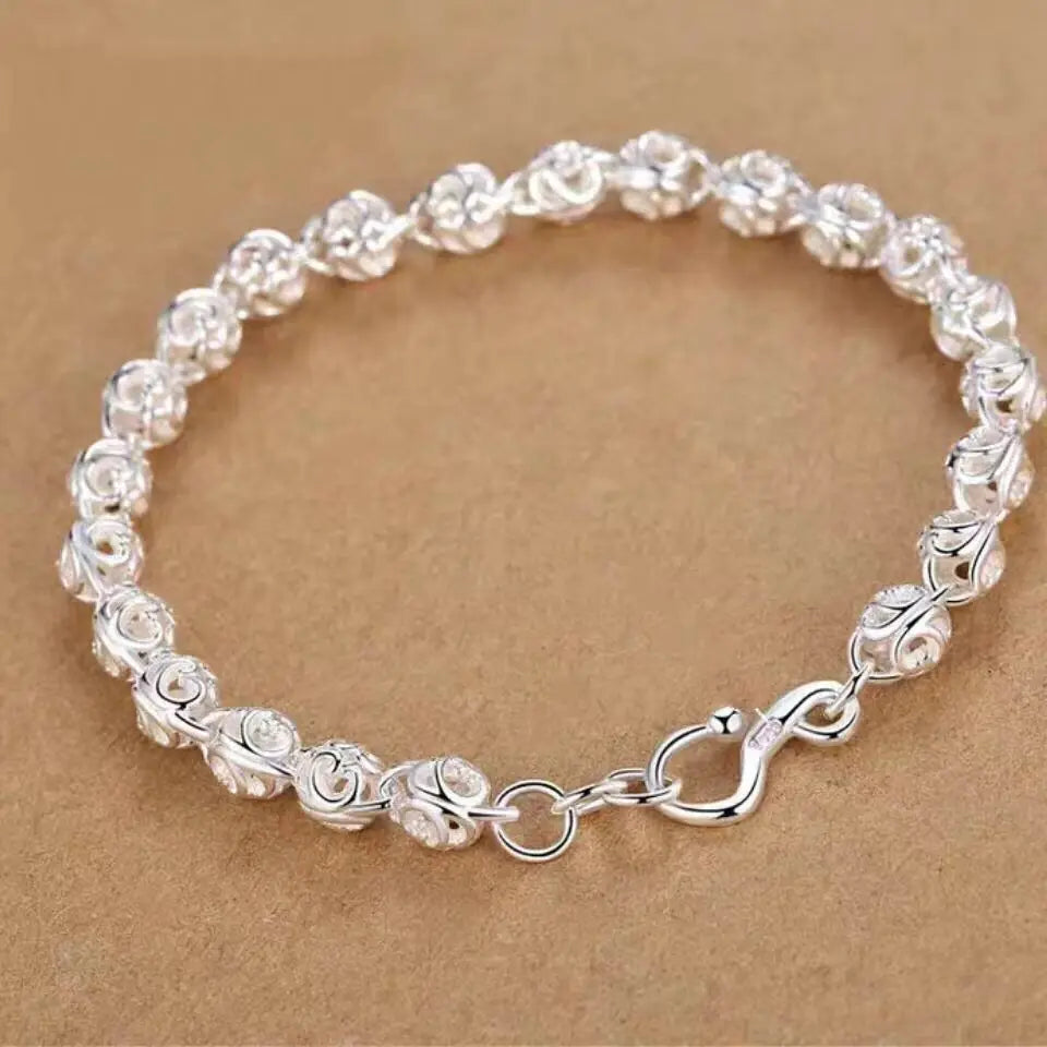DANA 925 Sterling Silver Ball Bracelets