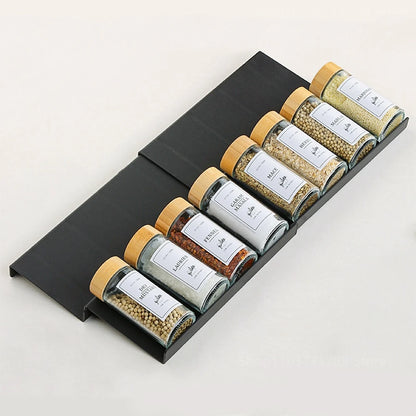 Drawer Spice Racks for Kitchen 4 Layers Adjustable Spice Rack