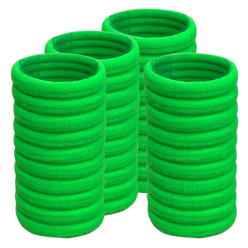 50PCS/Set Cotton Elastic Hair Ties