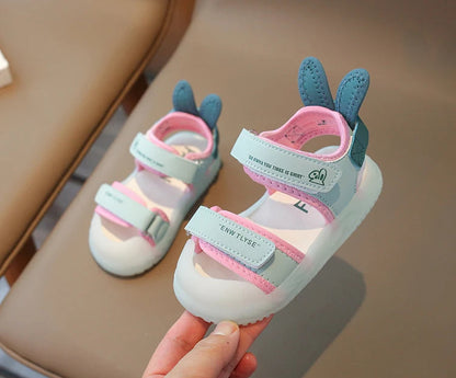 Cartoon Greenish Pink Soft Boys Girls Shoes