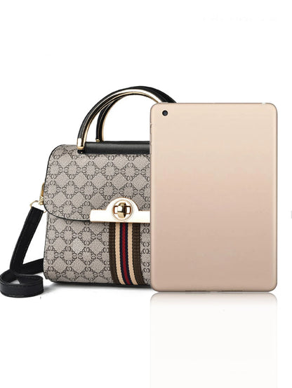 DANA geometric printed decorative handbag