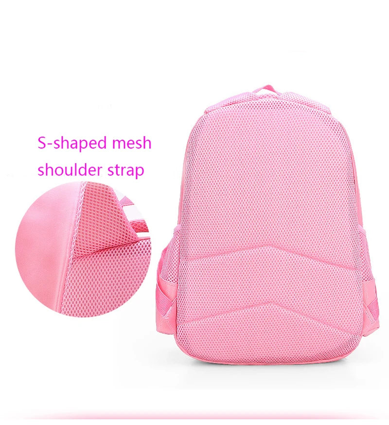 Backpack Pink Cute Cat Kindergarten Kid School Bag