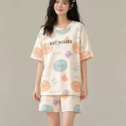 Short Summer Pajamas Sleep Lounge Pajamas Sets
