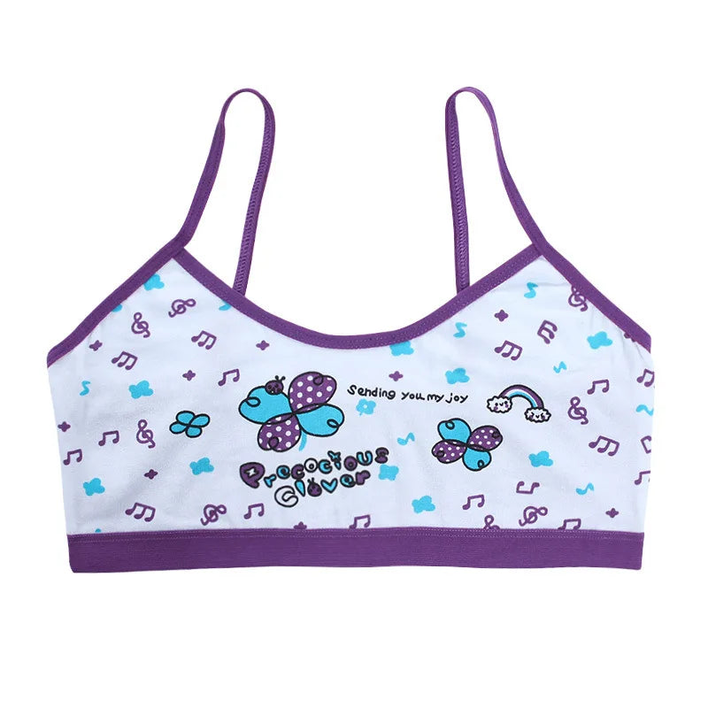 Teenage Girls Vest Bras Cartoon Panda Underwear
