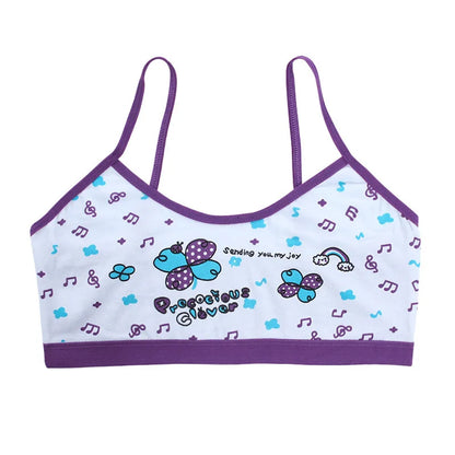 Teenage Girls Vest Bras Cartoon Panda Underwear