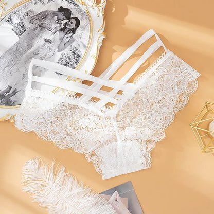 🎁 Sexy Lace Low-Rise Cross Strap G String Lingerie (100% off)