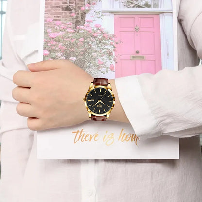 DANA Leather Military Sport Waterproof Watches