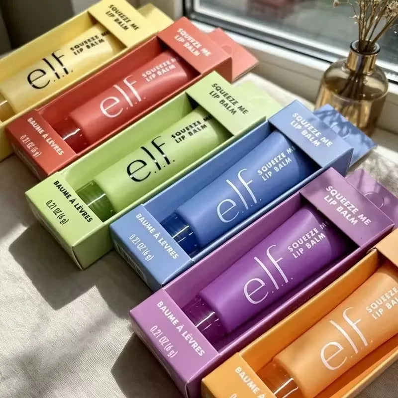 Elf Lip Gloss Tinted Lip Balm Improves Lip Lines Dryness for Naturally Plump Lips and Lightweight Hydrating Nourishes