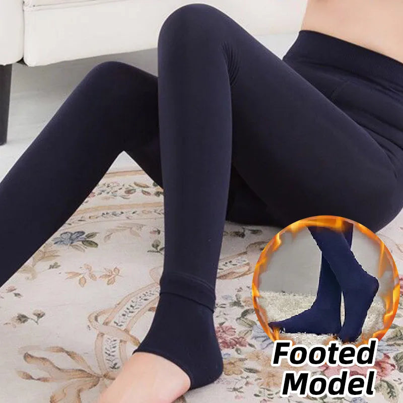 Warm Thermal Pants Polar Pantyhose Velvet Tights Skin Effect High Waist Wool Leggings
