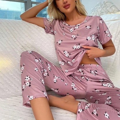 Cartoon Print Pajama Sleepwear Set
