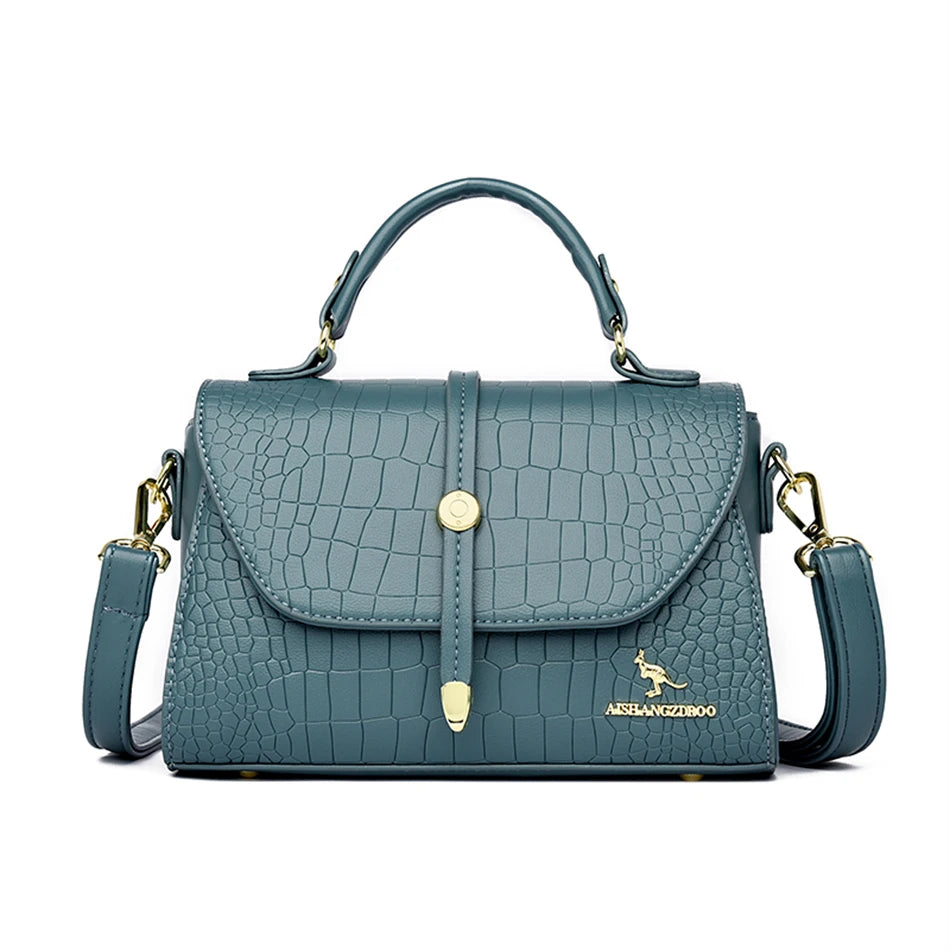 Crocodile Leather Crossbody Shoulder Messenger Sac Luxury Handbags
