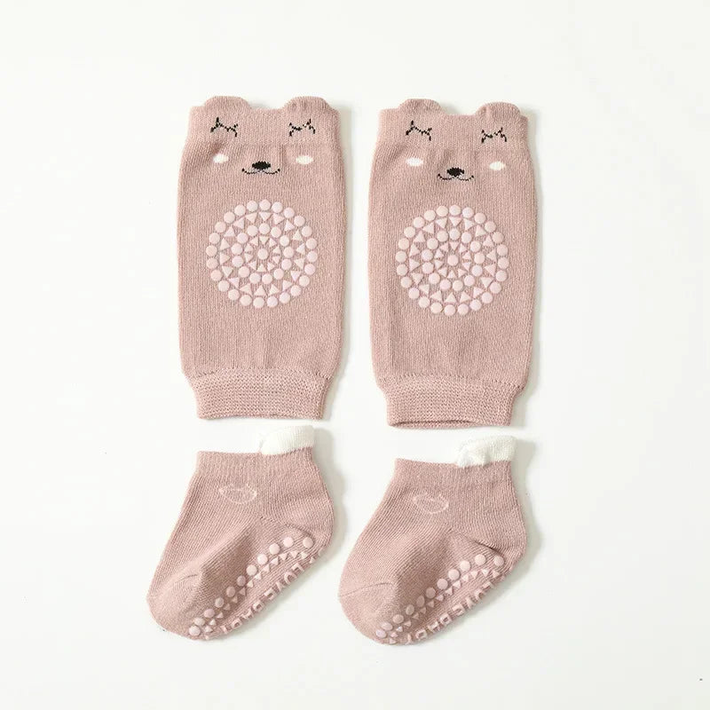 Crawling Safety Pads Socks Set