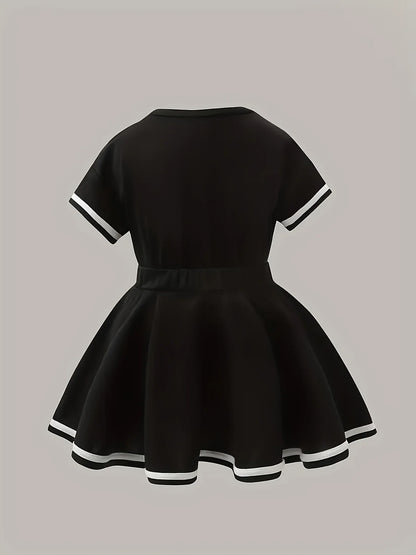 DADY'S WORLD Printed Baseball Skirt Set