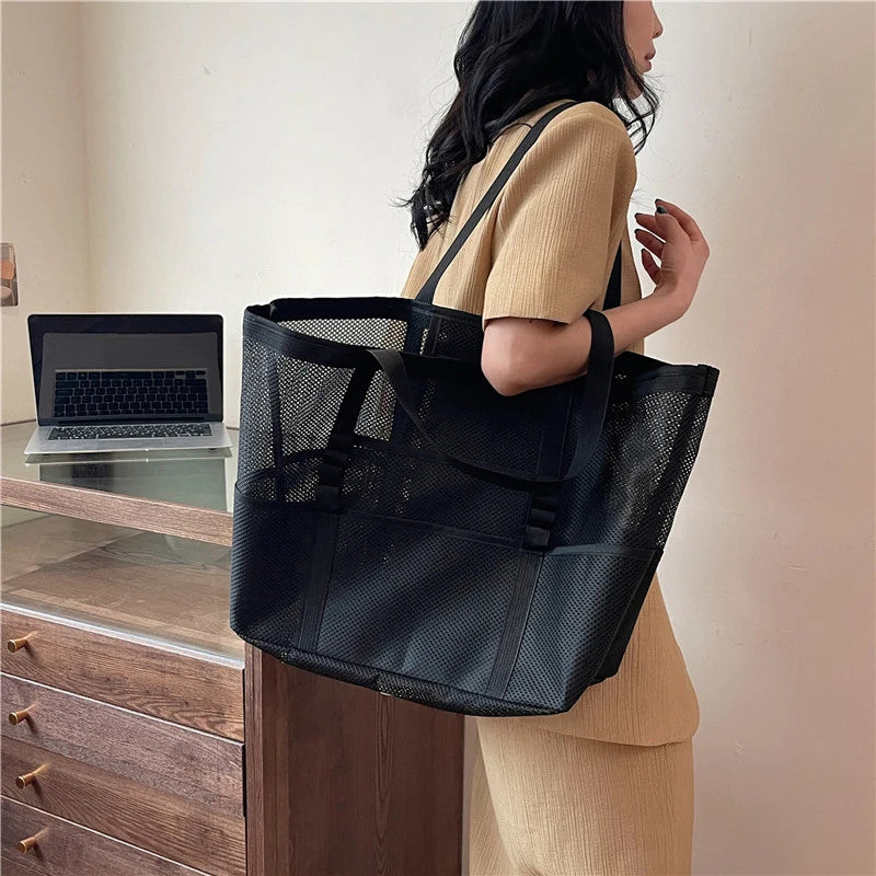 Portable Mesh Beach Bag