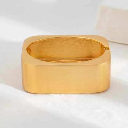 Punk Square Wide Cuff Bangles Hip Hop Vintage Geometric Bracelet