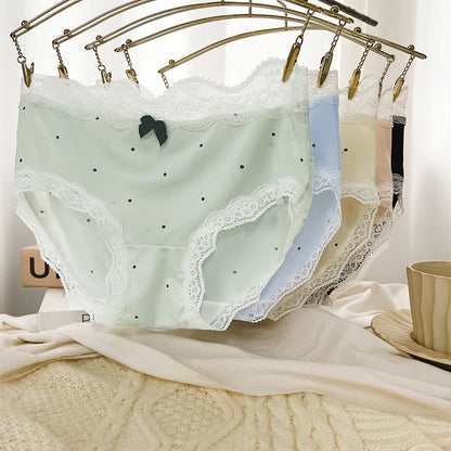 Polka Dot Underpants Sexy Transparent Lingerie Set