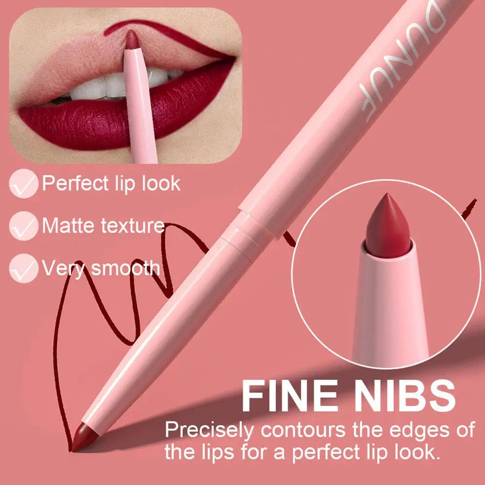 6Pcs Velvet Matte Lip Liner Pencil Lip Contours Makeup Set