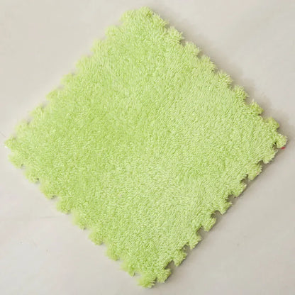 30*30CM Soft Plush Children Kids Rug Play Mat Puzzle Carpet