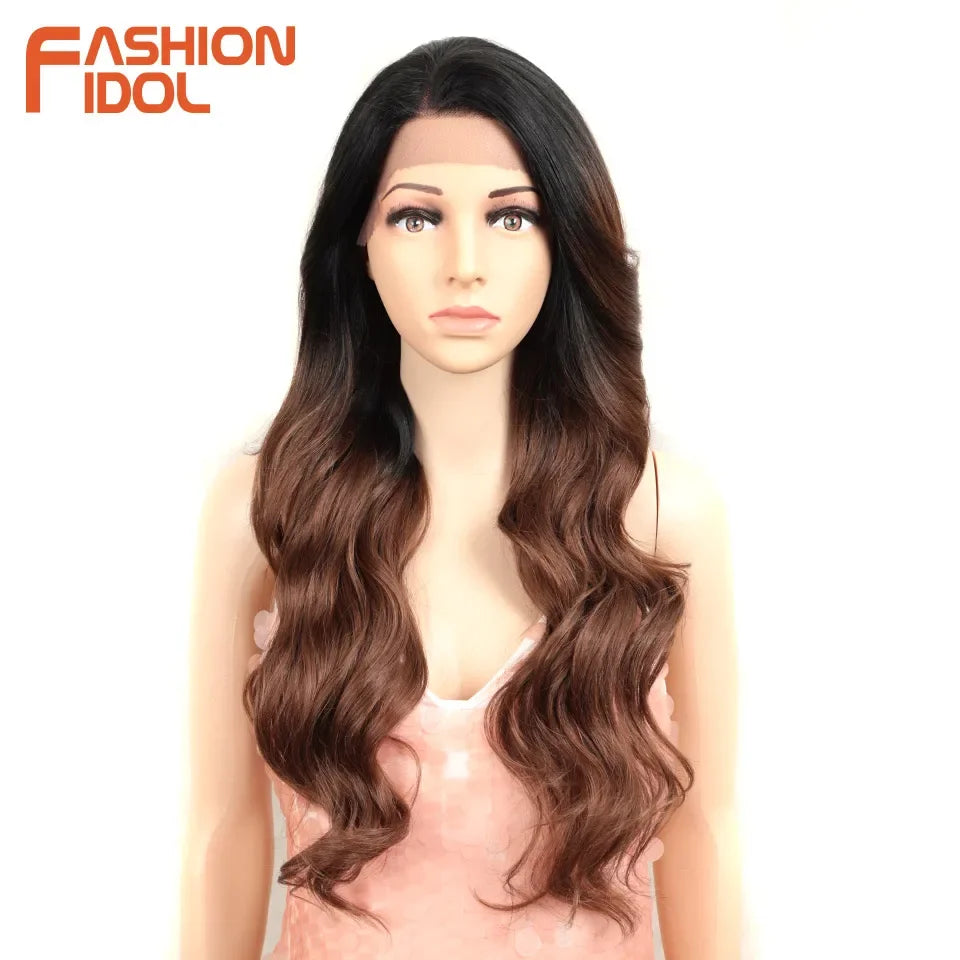 Lace Front Wig Synthetic With Baby Hair Wigs