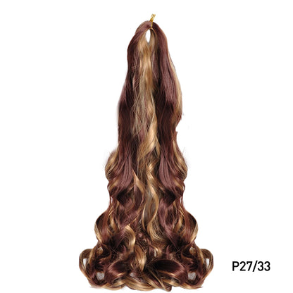French Curls Braiding Hair 24Inch Hair Extensions