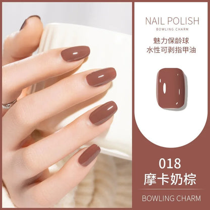 40 Colors Nail Polish Water-based Quick Drying Tearable Nail Art