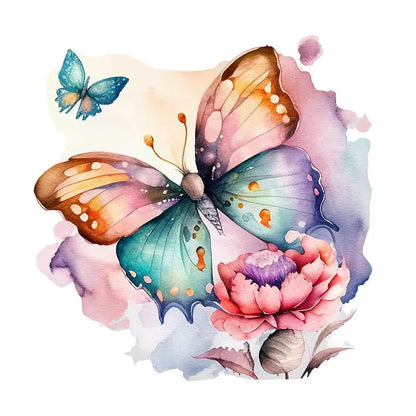 Butterflies Plants Flowers Wall Sticker